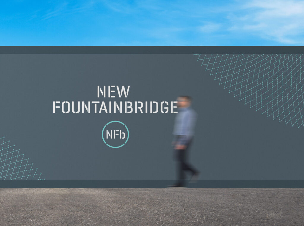 New Fountainbridge site hoarding designed by Designworks